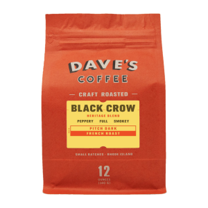 Dave's Coffee Beans, Black Crow, 12oz